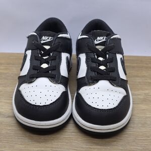Nike Low Dunk Retro Black White Panda (TD) CW1589-100 Boys Sneakers Shoes 10C